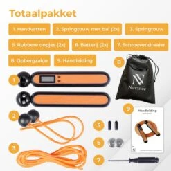 Nuvance - Professioneel Sport Springtouw Met Digitale Teller - Voor Volwassenen En Kinderen - Verstelbaar - Jump Rope - Speedrope -Merkloos Verkoop 1200x1200 179
