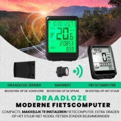 Strex Draadloze Fietscomputer - 17 Functies - Extra Groot Scherm - Draadloze Fiets Computer Draadloos Waterdicht - NL Handleiding -Merkloos Verkoop 1200x1200 1797