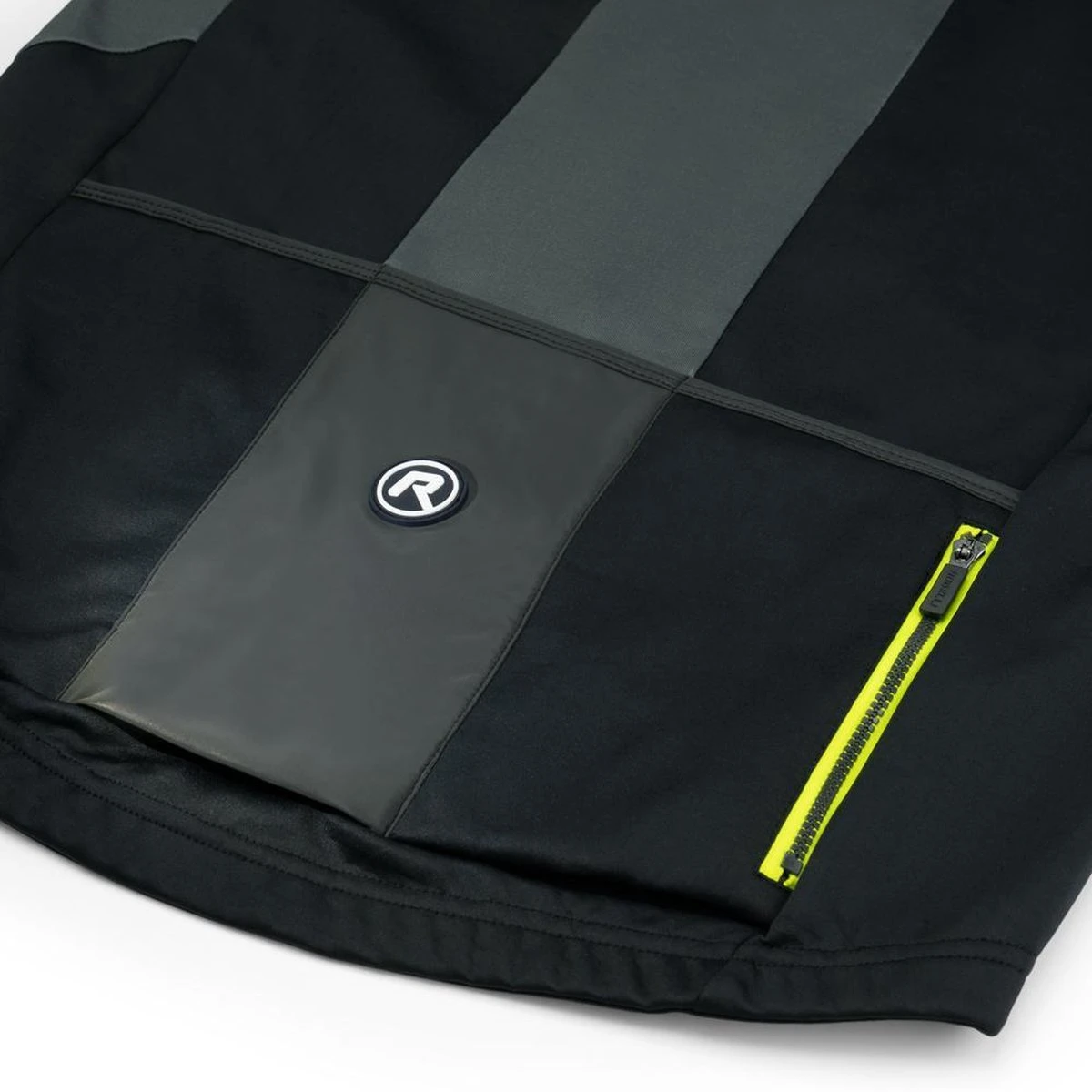 Rogelli Brave Winterjack - Fietsjack - Zwart/Grijs/Fluor - Heren - Maat L 2 Rogelli Brave Winterjack - Fietsjack - Zwart/Grijs/Fluor - Heren - Maat L - Afbeelding 2