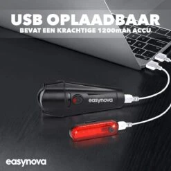 LED Fietsverlichting Set – Oplaadbaar Via USB - Voorlicht En Achterlicht - Waterbestendig - Complete Fietslamp Set -Merkloos Verkoop 1200x1200 2059