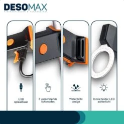 DesoMax® Fietslicht Achterlicht LED USB Oplaadbaar Helder Rond - Achterlicht Voor Racefiets En MTB – Herkenningslicht 15 DesoMax® Fietslicht Achterlicht LED USB Oplaadbaar Helder Rond - Achterlicht Voor Racefiets En MTB – Herkenningslicht -Merkloos Verkoop 1200x1200 2076