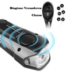 Voorlicht Fiets - Fietslicht - Led Voorlamp - 500 Lumen - Usb Oplaadbaar - Waterdicht - Koplamp Fiets - Snelheidsmeter - Claxon - Vier Standen -Merkloos Verkoop 1200x1200 2095