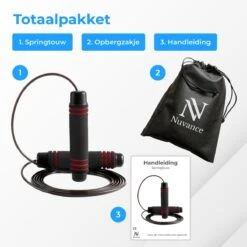 Nuvance - Professioneel Sport Springtouw - Verstelbaar - Volwassenen En Kinderen - Jump Rope - Speedrope -Merkloos Verkoop 1200x1200 210