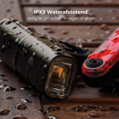 LifeGoods LED Fietsverlichting Set - Voorlicht En Achterlicht - USB Oplaadbaar - Zwart -Merkloos Verkoop 1200x1200 2116