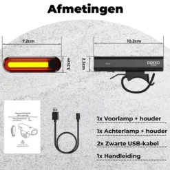 PRO LED 2022 Fietsverlichting Set - Racefiets Verlichting - Voorlicht En Achterlicht - Fietsaccessoires - USB Oplaadbaar - IP65 Waterdicht -Merkloos Verkoop 1200x1200 2128