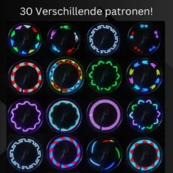 Spaakverlichting- Spaakverlichting Met Bewegingssenor- Spaakverlichting Kinderfiets- LED Voor Wiel- Waterdicht- 32 Verschillende Patronen- Makkelijk Te Installeren -Merkloos Verkoop 1200x1200 2149