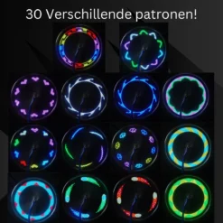 Spaakverlichting- Spaakverlichting Met Bewegingssenor- Spaakverlichting Kinderfiets- LED Voor Wiel- Waterdicht- 32 Verschillende Patronen- Makkelijk Te Installeren -Merkloos Verkoop 1200x1200 2150