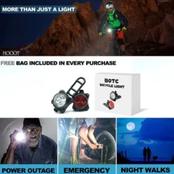 BOTC Fietsverlichting USB Oplaadbaar - Oplaadbare USB Led Fietslamp - Voorlicht & Achterlicht - Waterdicht -Merkloos Verkoop 1200x1200 2170