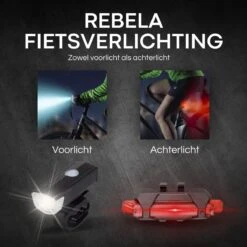 Rebela | Fietsverlichting Usb Oplaadbaar | Voorlicht En Achterlicht | Fietslamp LED | Fietsverlichting Set | Mountainbike -Merkloos Verkoop 1200x1200 2192