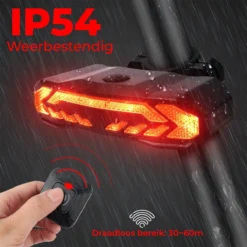 B-care Elektrische Fietsverlichting - Inclusief Afstandsbediening En Richtingaanwijzers - Fietsalarm - Anti Diefstal Alarm - Fiets Achterlicht - Fietsbel - Fiets Accessoires -Merkloos Verkoop 1200x1200 2197