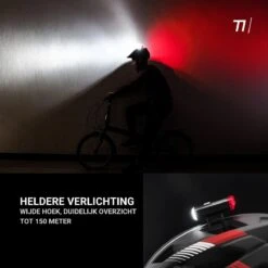 TIKKENS® LED Fietsverlichting Helmlamp - Helm - Voorlicht & Achterlicht - USB Oplaadbaar - Zwart - Voor En Achter - Waterdicht - Fietslampjes 13 TIKKENS® LED Fietsverlichting Helmlamp - Helm - Voorlicht & Achterlicht - USB Oplaadbaar - Zwart - Voor En Achter - Waterdicht - Fietslampjes -Merkloos Verkoop 1200x1200 2208