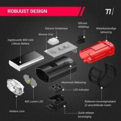 TIKKENS® LED Fietsverlichting Helmlamp - Helm - Voorlicht & Achterlicht - USB Oplaadbaar - Zwart - Voor En Achter - Waterdicht - Fietslampjes 19 TIKKENS® LED Fietsverlichting Helmlamp - Helm - Voorlicht & Achterlicht - USB Oplaadbaar - Zwart - Voor En Achter - Waterdicht - Fietslampjes -Merkloos Verkoop 1200x1200 2214