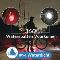Fietsverlichting USB Oplaadbaar - Waterdicht Fietslamp - LED Fietslampjes - Voorlicht En Achterlicht - Voor Fiets -Merkloos Verkoop 1200x1200 2257
