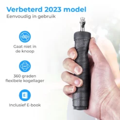 Nuvance - Professioneel Sport Springtouw - Verstelbaar - Voor Volwassenen En Kinderen - Speedrope - Jump Rope Inclusief E-book - Zwart -Merkloos Verkoop 1200x1200 226