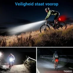 TIGIOO Fietslamp - Fietslampjes Set Koplamp - Fietslamp Voorlicht & Achterlicht USB Oplaadbaar -Merkloos Verkoop 1200x1200 2288
