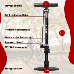 RYER Fietspomp Pro - Drukmeter - Inclusief Banden Reparatieset -Merkloos Verkoop 1200x1200 2324