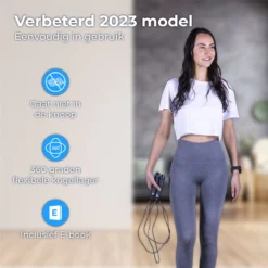 Nuvance - Professioneel Sport Springtouw - Verstelbaar - Speedrope - Jump Rope - Voor Volwassenen En Kinderen - Zwart -Merkloos Verkoop 1200x1200 233