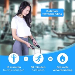 Nuvance - Professioneel Sport Springtouw - Verstelbaar - Speedrope - Jump Rope - Voor Volwassenen En Kinderen - Zwart -Merkloos Verkoop 1200x1200 234