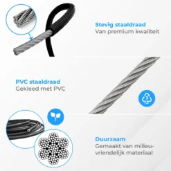 Nuvance - Professioneel Sport Springtouw - Verstelbaar - Speedrope - Jump Rope - Voor Volwassenen En Kinderen - Zwart -Merkloos Verkoop 1200x1200 235