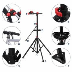 Songmics | Sterke Fiets Montagestandaard Met Gereedschapsbakje | 360° Draaibare / Verstelbare Reparatie Standaard | Universele Fietsstandaard | Lichtgewicht En Eenvoudig Draagbaar. -Merkloos Verkoop 1200x1200 2359