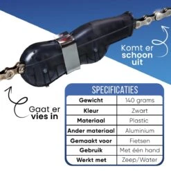 Fietsketting Reiniger - Fietsonderhoud - Kettingreiniger - Zwart 13 Fietsketting Reiniger - Fietsonderhoud - Kettingreiniger - Zwart -Merkloos Verkoop 1200x1200 2396