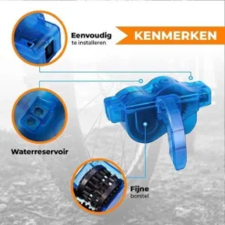 Merkloos Fietsketting Reiniger - Ketting Schoonmaken - Kettingborstel - Fiets Schoonmaak Set - Ontvetter Fiets - Kettingreiniger - Fietsketting Smeermiddel - Fiets Accessoires - Fietsgereedschap - Cadeau Voor Man -Vrouwen- Sinterklaas Cadeautjes -Merkloos Verkoop 1200x1200 2419