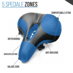 Strex Fietszadel - Unisex - Extra Comfortabel - Ventilerend - Incl. Zadelhoes -Merkloos Verkoop 1200x1200 2480