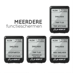 Amenzo© Fietscomputer Draadloos - Kilometerteller - NL Handleiding - Draadloze En Waterdichte Snelheidsmeter - Makkelijke Bevestiging - Fiets GPS - Zwart - Racefiets -Merkloos Verkoop 1200x1200 2613