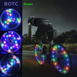 BOTC Wielverlichting Fiets - 20 Holders - Spaakverlichting LED - Lichtsnoer Fietswiel - 20 Leds -220CM - Groen -Merkloos Verkoop 1200x1200 2649