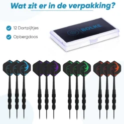 Bolke® - Dartpijlen - Dart Flights - Dartpijlen Set Van 12 Stuks - Hoge Kwaliteit - Luxe - 20 Gram Dartpijlen -Merkloos Verkoop 1200x1200 2723