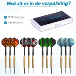 Bolke® - Dartpijlen - Dart Flights - Dartpijlen Set Van 12 Stuks - Hoge Kwaliteit - Basic. - 19 Gram Dartpijlen -Merkloos Verkoop 1200x1200 2767