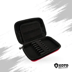 KOTO Kingzip Black & Red Large Dartwallet - Darts Case Voor Dartpijlen En Dart Accesoires - Geschikt Voor Max 2 Sets Steel Darts Of Soft Darts -Merkloos Verkoop 1200x1200 2771