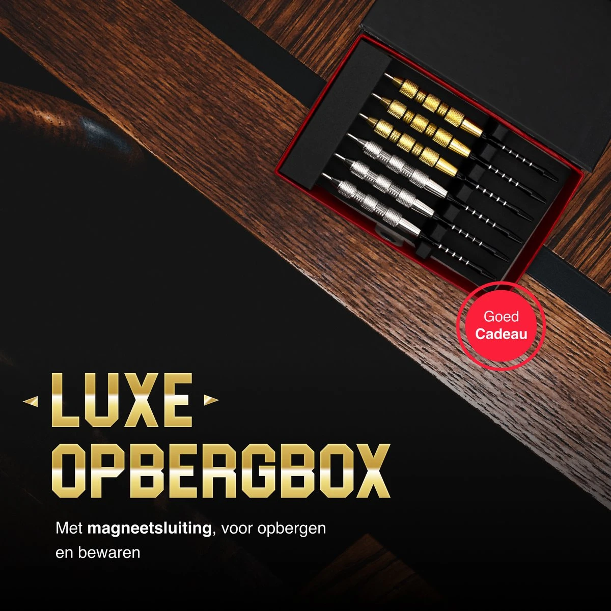 D Thrownd Dartpijlen 24 Gram - Darts Set - Extra Dart Flights En Shafts - Magnetische Dartscase 5 D Thrownd Dartpijlen 24 Gram - Darts Set - Extra Dart Flights En Shafts - Magnetische Dartscase - Afbeelding 5