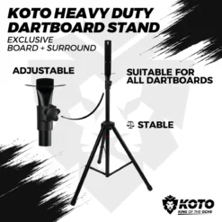 KOTO Heavy Duty Dartstandaard - Dartstatief - Inclusief Montage Voor Dartborden - Driepoot -Merkloos Verkoop 1200x1200 2853
