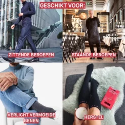 STOX Energy Socks - Korte Sokken Voor Mannen - Premium Compressiesokken - Voorkomt Gezwollen Voeten - Vermindert Zwelling - Comfortabel Merinowol - 3 Pack -Merkloos Verkoop 1200x1200 490