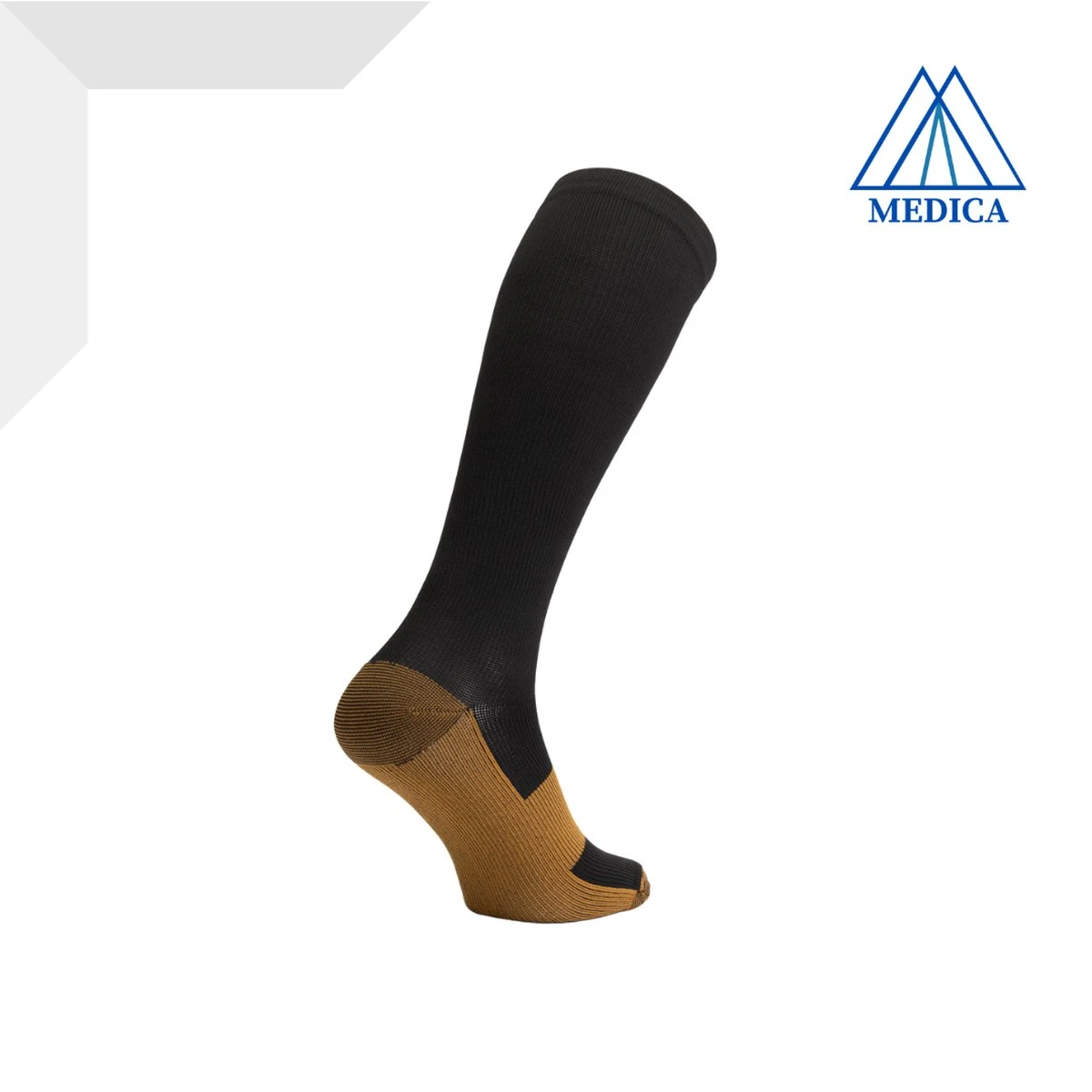 MEDICA - 2 Paar Compressiekousen - Maat 36-40 - Compressie Sokken - Sportsokken - Hardloopsokken - Steunkousen - Sokken Voor Dames En Heren - Unisex – Zwart Bruin - Meerdere Maten Beschikbaar 4 MEDICA - 2 Paar Compressiekousen - Maat 36-40 - Compressie Sokken - Sportsokken - Hardloopsokken - Steunkousen - Sokken Voor Dames En Heren - Unisex – Zwart Bruin - Meerdere Maten Beschikbaar - Afbeelding 4