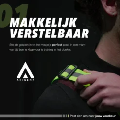 ARISENN® 3D LED Hardloop Verlichting - Led Harnas - Led Vest - INCL. Hersluitbare Zipper Bag - Wit Licht Voor & Rood Licht Achter - Hardloop Led Verlichting - Reflecterend Hardloop Vest - Hardlopen - Sport Verlichting - Incl Batterijen -Merkloos Verkoop 1200x1200 560