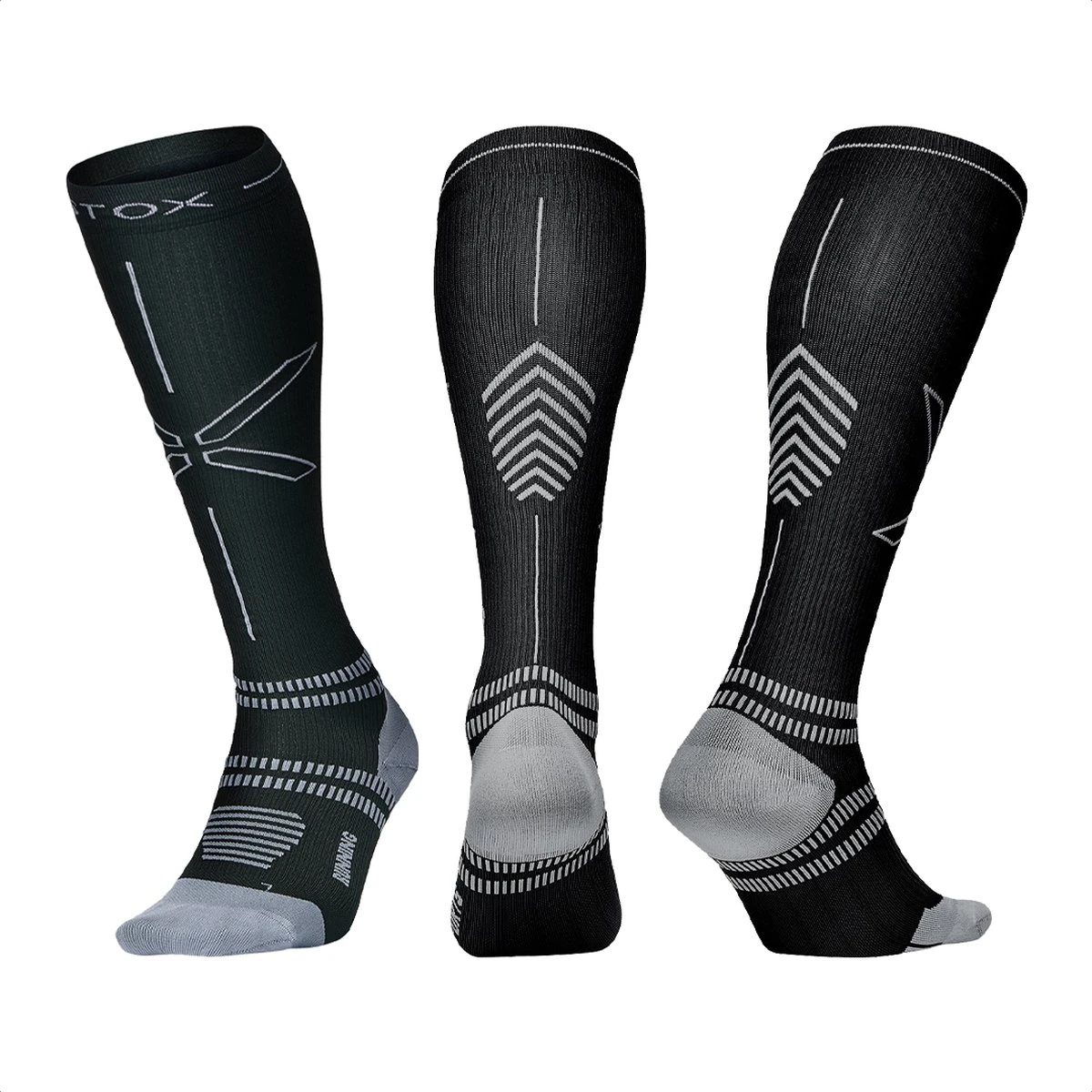 STOX Energy Socks - Hardloopsokken Voor Mannen - Premium Compressiesokken - Running Socks - Vochtafdrijvend - Voorkom Blessures & Spierpijn 2 STOX Energy Socks - Hardloopsokken Voor Mannen - Premium Compressiesokken - Running Socks - Vochtafdrijvend - Voorkom Blessures & Spierpijn - Afbeelding 2