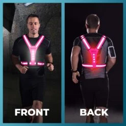 Nince Hardloop Verlichting Van Hoge Kwaliteit USB Oplaadbaar - Hardloopverlichting Roze - Reflecterend Vest -Merkloos Verkoop 1200x1200 636