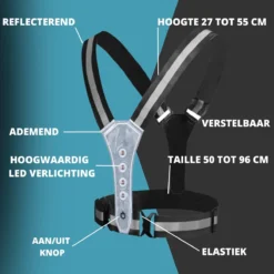 RTECH® Hardloopvest- Hardloop Verlichting- Veiligheidsvest - Hardloopvest Oplaadbaar - Hardlopen - Reflecterend Hesje - Inclusief Hardloop Verlichting Armband -Merkloos Verkoop 1200x1200 651
