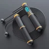 Digitaal Springtouw 2-in-1 - Met Draad & Draadloos - Smart Jump Rope - Fitness Voor Buiten En Binnen - Ergonomisch Antislip Handvat - Digitale Teller - Zwart