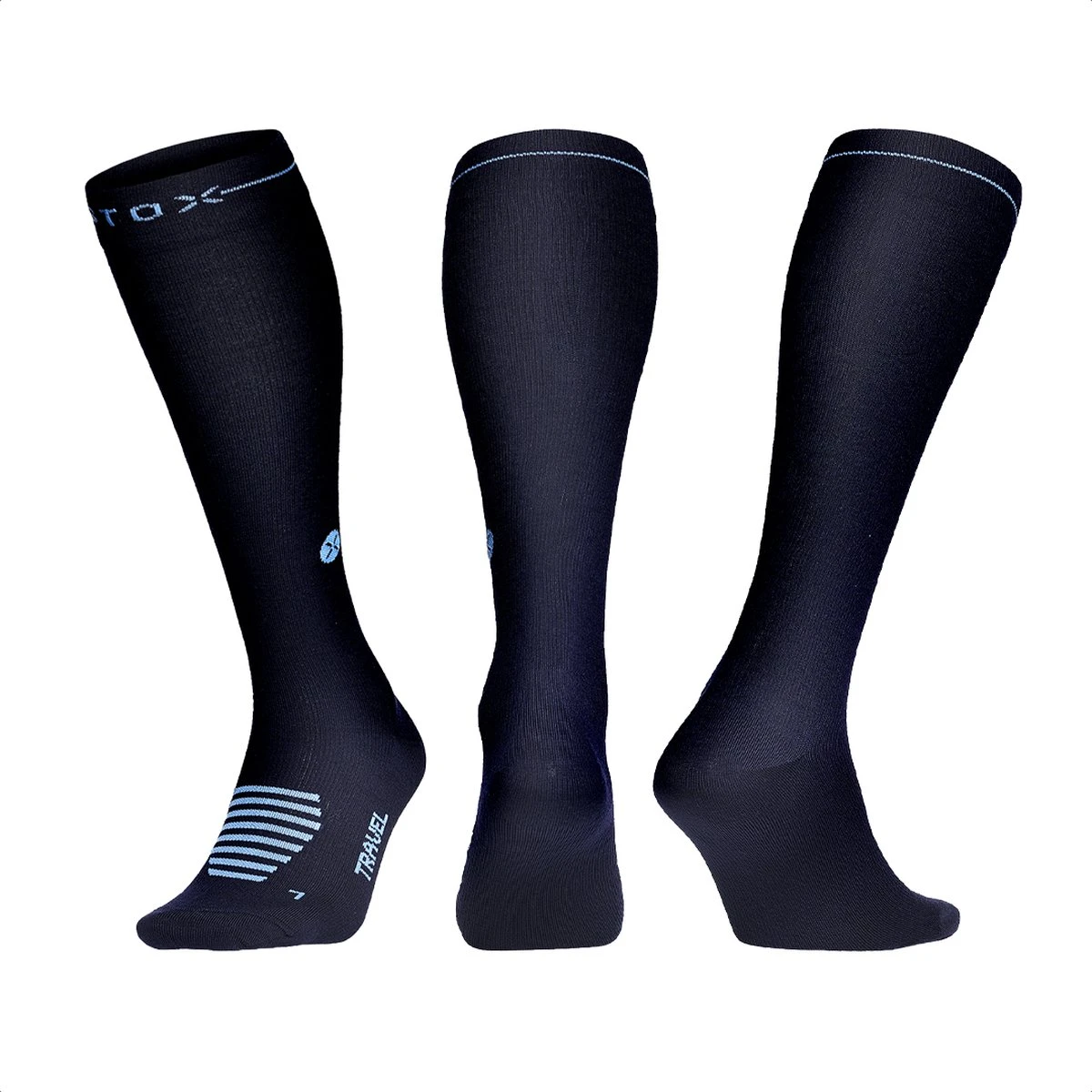 STOX Energy Socks - Reissokken Voor Vrouwen - Premium Compressiesokken - Travel Socks - Anti DVT - Reizigerstrombose - Voorkomt Opgezwollen En Vermoeide Benen 3 STOX Energy Socks - Reissokken Voor Vrouwen - Premium Compressiesokken - Travel Socks - Anti DVT - Reizigerstrombose - Voorkomt Opgezwollen En Vermoeide Benen - Afbeelding 3