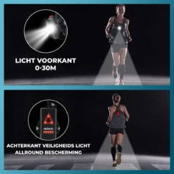Nince Led Hardloop Verlichting Van Hoge Kwaliteit - One Size - USB Oplaadbaar Voor En Achterkant - Hardloop Lampjes - Hardloop Lichtjes - Hardloop Vest - Hardloopverlichting - Hardloop Borstlamp -Merkloos Verkoop 1200x1200 732