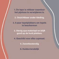 Le Civa® Boob Tape Met 10 Nipple Covers - Tepelcovers - Tepelplakkers - Fashion BH Dress Borst - Boobtape -Merkloos Verkoop 1200x1200 737