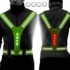 WVspecials® Hardloopvest Met Verlichting - Hardloopverlichting - Hardloopvest - Veiligheidsvest - Hardloop Accessoires - Hardloopvest Led - Fiets/Hardloop/Wandel Sport Vest - Wit & Rood LED - Running Vest - One Size - Black Friday - Sinterklaas