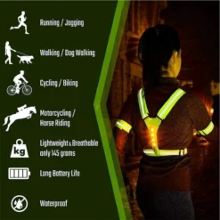 WVspecials® Hardloopvest Met Verlichting - Hardloopverlichting - Hardloopvest - Veiligheidsvest - Hardloop Accessoires - Hardloopvest Led - Fiets/Hardloop/Wandel Sport Vest - Wit & Rood LED - Running Vest - One Size - Black Friday - Sinterklaas -Merkloos Verkoop 1200x1200 743