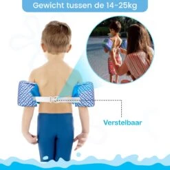 Zwemvest Kind - Zwembandjes - Puddle Jumper - Drijfvest Kind - 2-6 Jaar - 14-25kg - Blauw -Merkloos Verkoop 1200x1200 75