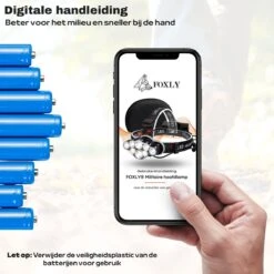 FOXLY® Ultrakrachtige Militaire Hoofdlamp USB Oplaadbaar 18000 Lumen - 8 LED Koplampen - 500 Meter Bereik - 8 Modes - INCLUSIEF Hardcase Opbergtas -Merkloos Verkoop 1200x1200 760