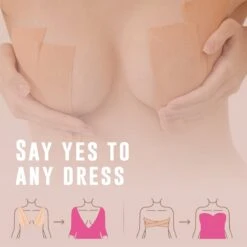 Blushy® Boob Tape – Push Up Bra - Nude - 5 Meter – Incl. 2 Tepelplakkers – Nipple Covers – Plak BH 9 Blushy® Boob Tape – Push Up Bra - Nude - 5 Meter – Incl. 2 Tepelplakkers – Nipple Covers – Plak BH -Merkloos Verkoop 1200x1200 775