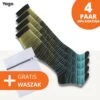 Yago - Compressiekousen L/XL - 2 Paar | Hardlopen | Steunkousen | Dames En Heren | Multifunctioneel | Reissokken | Wandelsokken | Unisex